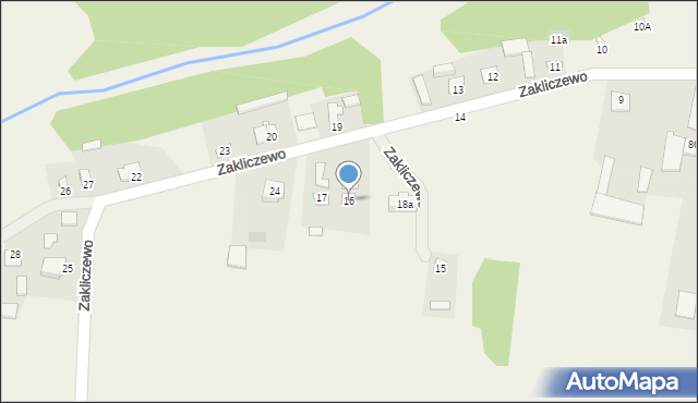 Zakliczewo, Zakliczewo, 16, mapa Zakliczewo