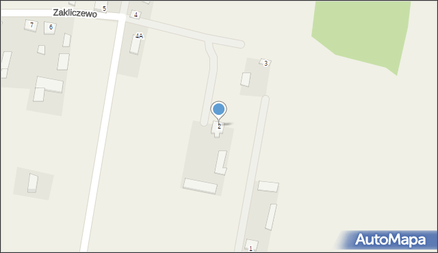 Zakliczewo, Zakliczewo, 2, mapa Zakliczewo