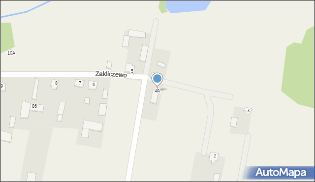 Zakliczewo, Zakliczewo, 4A, mapa Zakliczewo
