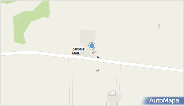 Zakobiel, Zakobiel, 3, mapa Zakobiel