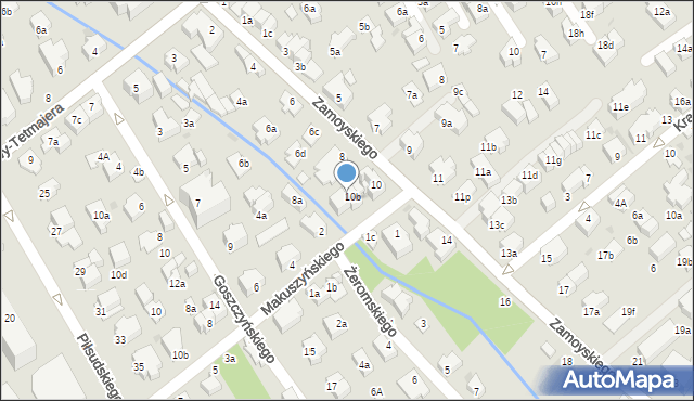 Zakopane, Zamoyskiego Władysława, 10c, mapa Zakopanego