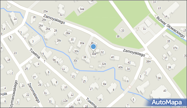 Zakopane, Zamoyskiego Władysława, 32a, mapa Zakopanego