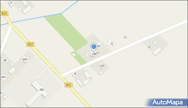 Żakówek, Żakówek, 19a, mapa Żakówek