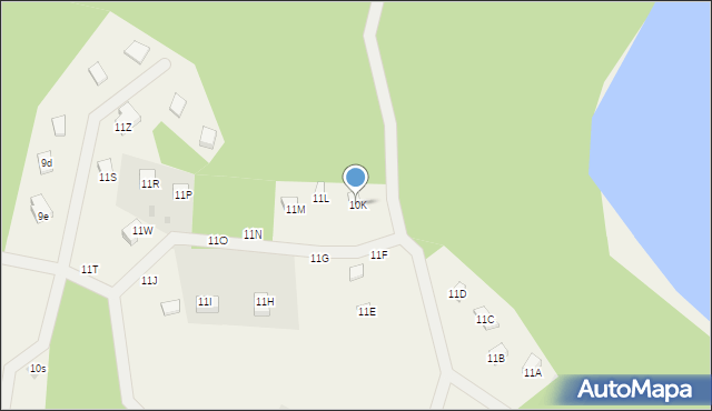 Żakowo, Żakowo, 10K, mapa Żakowo