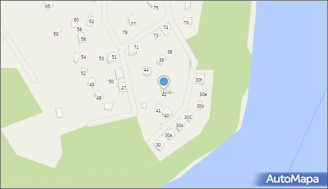 Żakowo, Żakowo, 42, mapa Żakowo