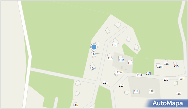 Żakowo, Żakowo, 9d, mapa Żakowo