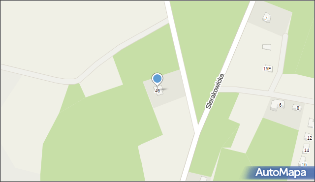 Żakowo, Żakowska, 46, mapa Żakowo