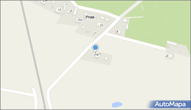 Zakrucze, Zakrucze, 17A, mapa Zakrucze