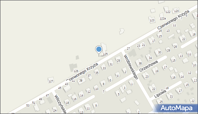 Zakrze, Zakrze, 125a, mapa Zakrze