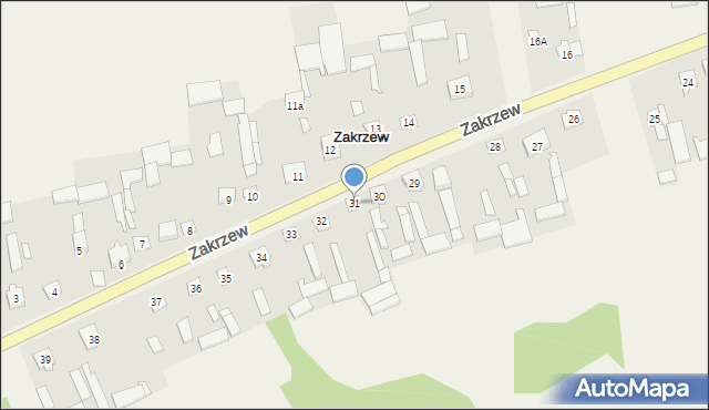 Zakrzew, Zakrzew, 31, mapa Zakrzew