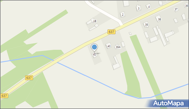 Zakrzew, Zakrzew, 42, mapa Zakrzew