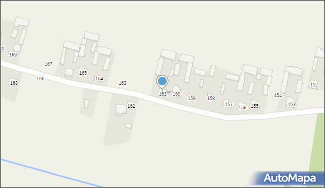 Zakrzew, Zakrzew, 161, mapa Zakrzew