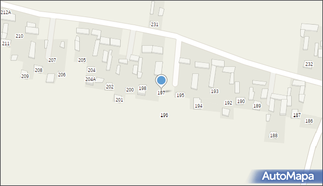 Zakrzew, Zakrzew, 197, mapa Zakrzew