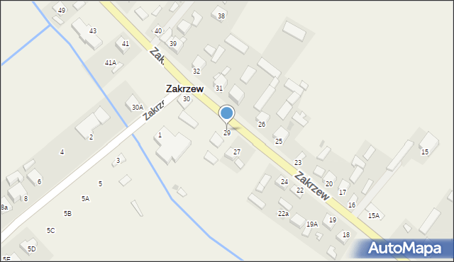 Zakrzew, Zakrzew, 29, mapa Zakrzew