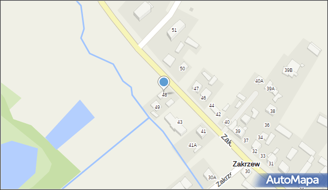 Zakrzew, Zakrzew, 48, mapa Zakrzew