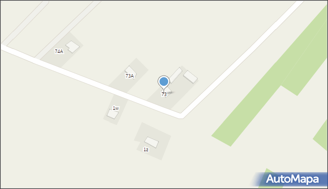 Zakrzew, Zakrzew, 73, mapa Zakrzew