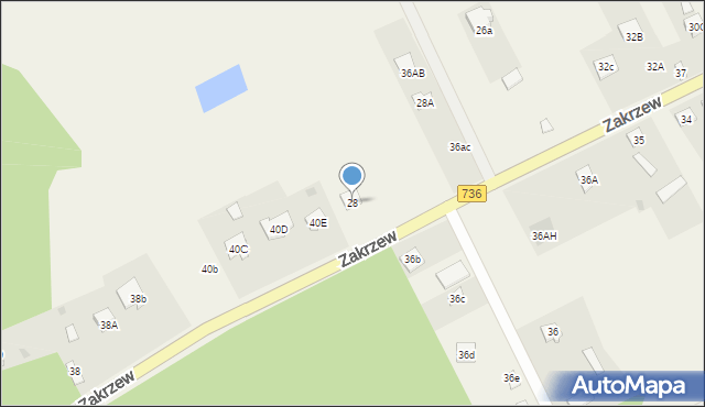 Zakrzew, Zakrzew, 28, mapa Zakrzew