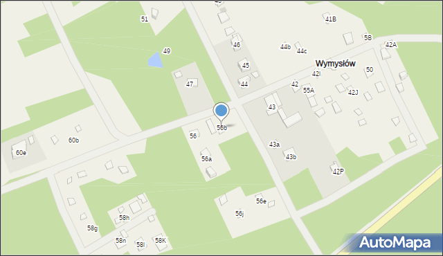 Zakrzew, Zakrzew, 56b, mapa Zakrzew