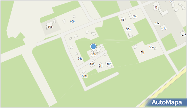 Zakrzew, Zakrzew, 58h, mapa Zakrzew