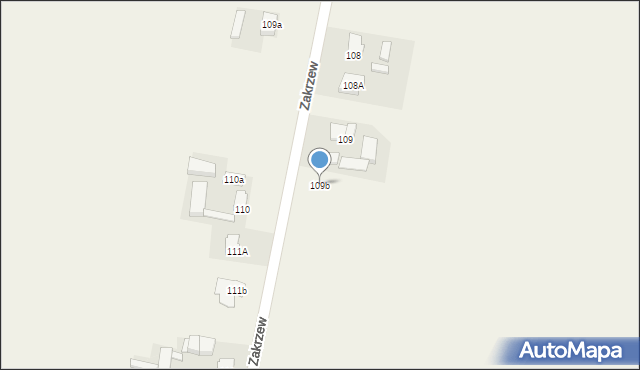Zakrzew, Zakrzew, 109b, mapa Zakrzew