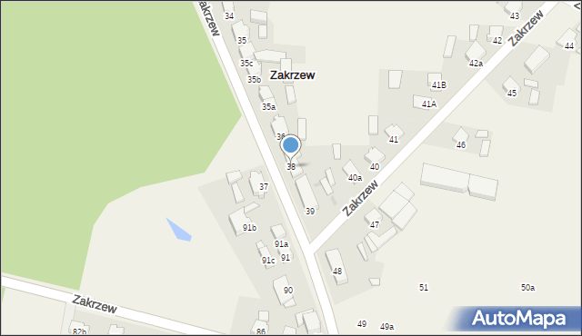 Zakrzew, Zakrzew, 38, mapa Zakrzew