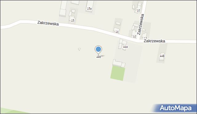 Zakrzew, Zakrzew, 44b, mapa Zakrzew