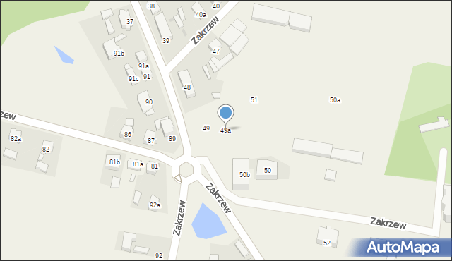 Zakrzew, Zakrzew, 49a, mapa Zakrzew