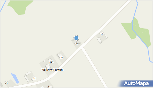 Zakrzew, Zakrzew, 19, mapa Zakrzew