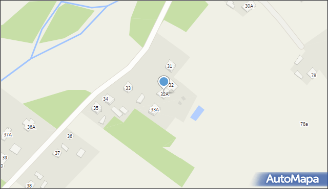 Zakrzew, Zakrzew, 32A, mapa Zakrzew