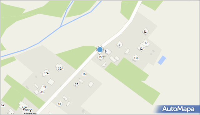 Zakrzew, Zakrzew, 35, mapa Zakrzew