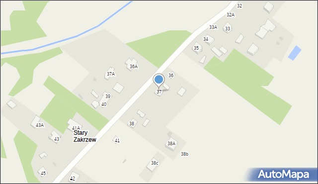 Zakrzew, Zakrzew, 37, mapa Zakrzew