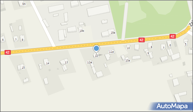 Zakrzew, Zakrzew, 12, mapa Zakrzew