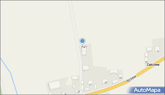 Zakrzew, Zakrzew, 27A, mapa Zakrzew