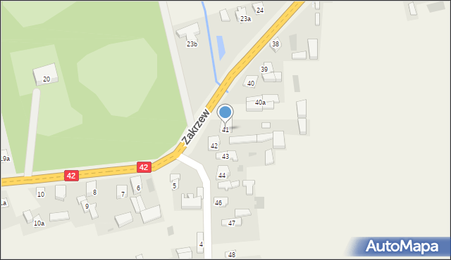 Zakrzew, Zakrzew, 41, mapa Zakrzew