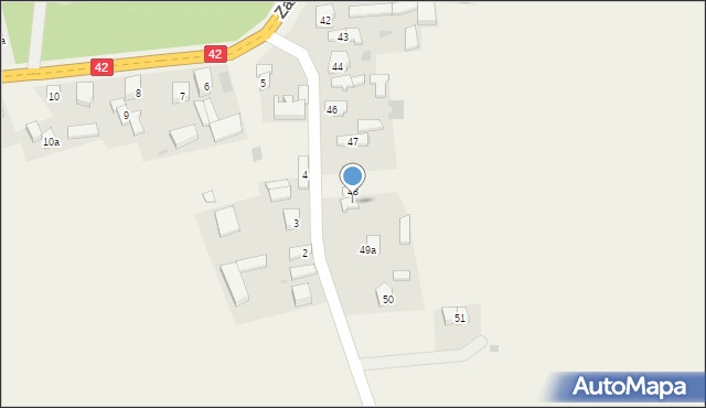 Zakrzew, Zakrzew, 49, mapa Zakrzew