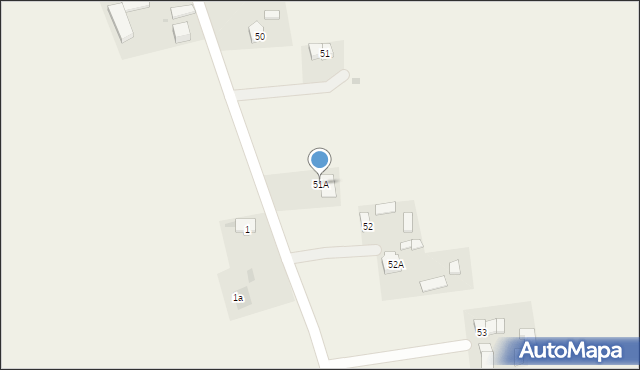 Zakrzew, Zakrzew, 51A, mapa Zakrzew