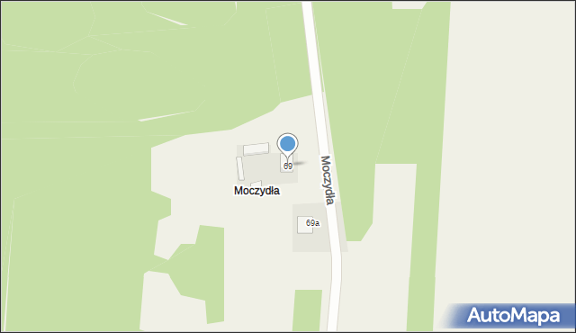 Zakrzew, Zakrzew, 69, mapa Zakrzew