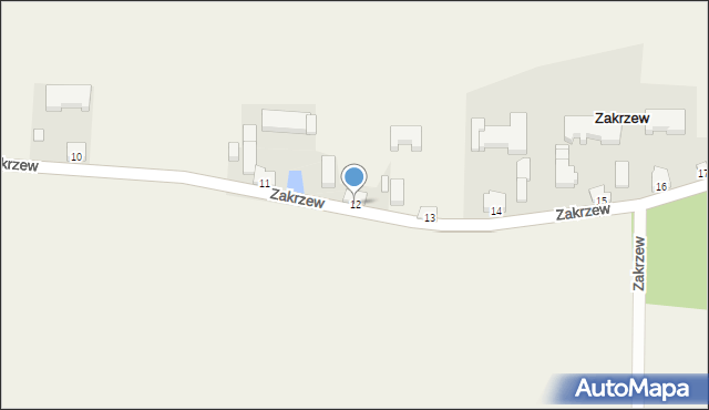 Zakrzew, Zakrzew, 12, mapa Zakrzew