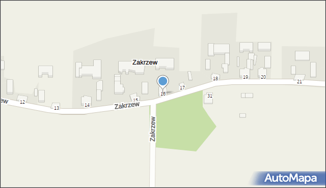 Zakrzew, Zakrzew, 16, mapa Zakrzew