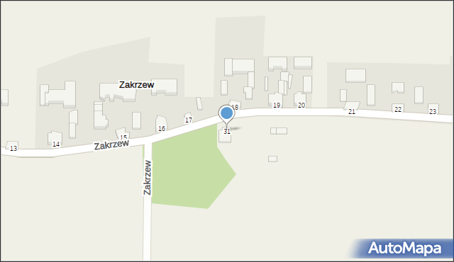 Zakrzew, Zakrzew, 31, mapa Zakrzew