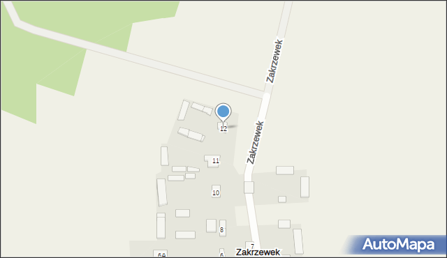 Zakrzewek, Zakrzewek, 12, mapa Zakrzewek