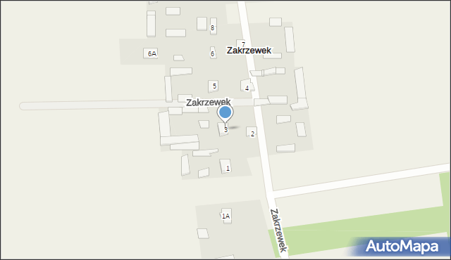 Zakrzewek, Zakrzewek, 3, mapa Zakrzewek