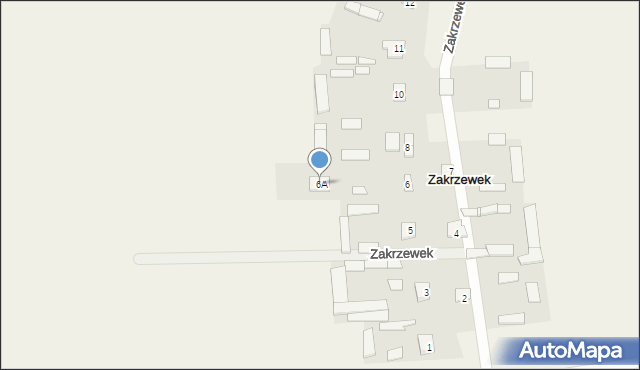 Zakrzewek, Zakrzewek, 6A, mapa Zakrzewek