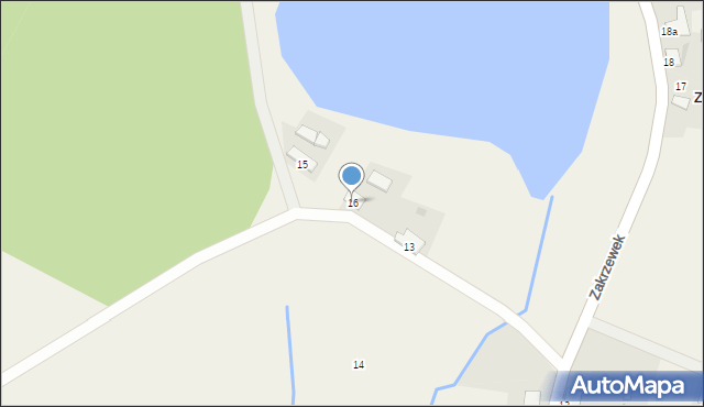 Zakrzewek, Zakrzewek, 16, mapa Zakrzewek