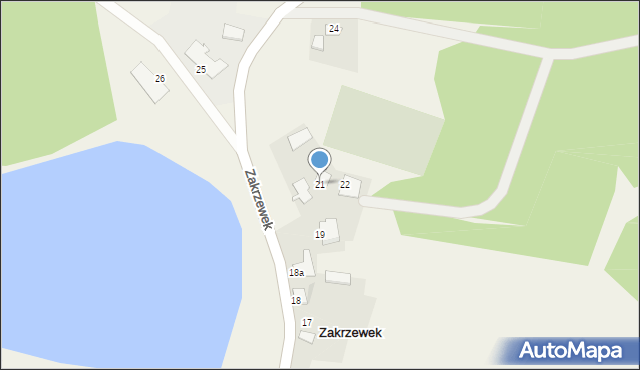 Zakrzewek, Zakrzewek, 21, mapa Zakrzewek