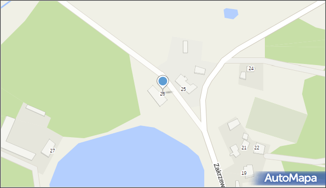 Zakrzewek, Zakrzewek, 26, mapa Zakrzewek