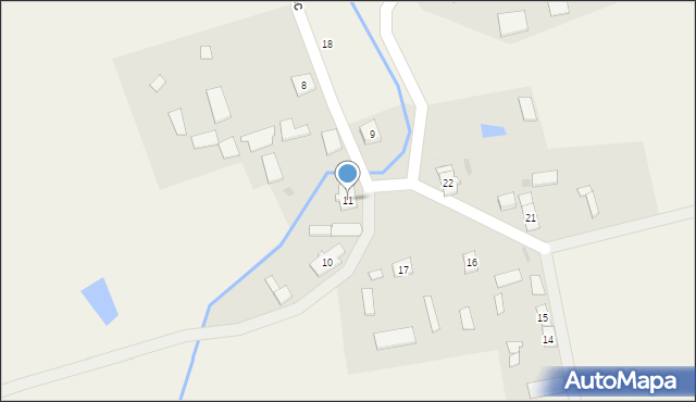 Zakrzewiec, Zakrzewiec, 11, mapa Zakrzewiec