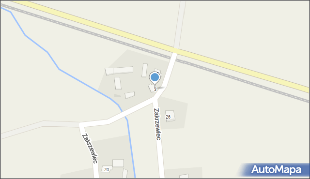 Zakrzewiec, Zakrzewiec, 3, mapa Zakrzewiec