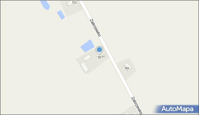 Zakrzewko, Zakrzewko, 54, mapa Zakrzewko