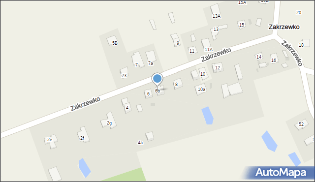 Zakrzewko, Zakrzewko, 6b, mapa Zakrzewko